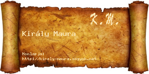 Király Maura névjegykártya