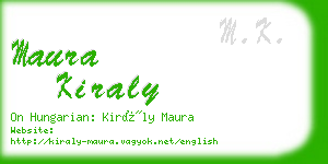 maura kiraly business card